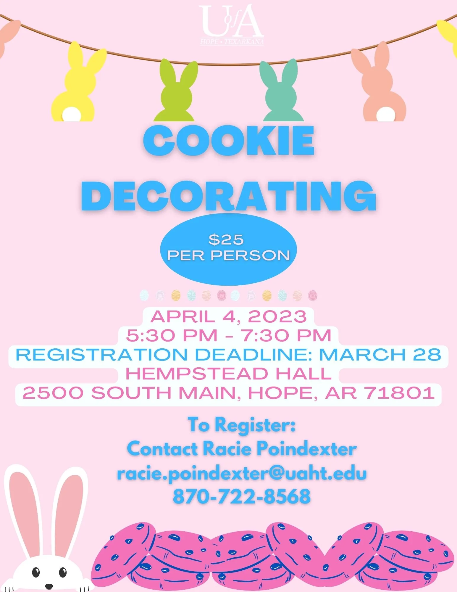UAHT to Hold Cookie Decorating Class
