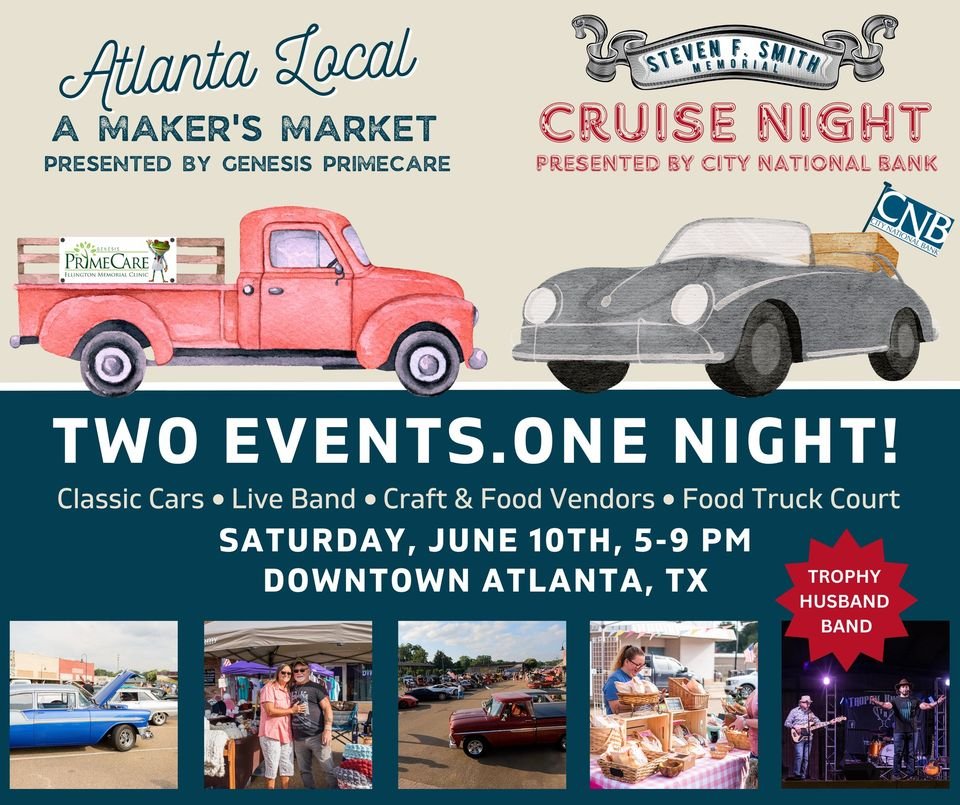 Makers Market and Cruise Night This Saturday.