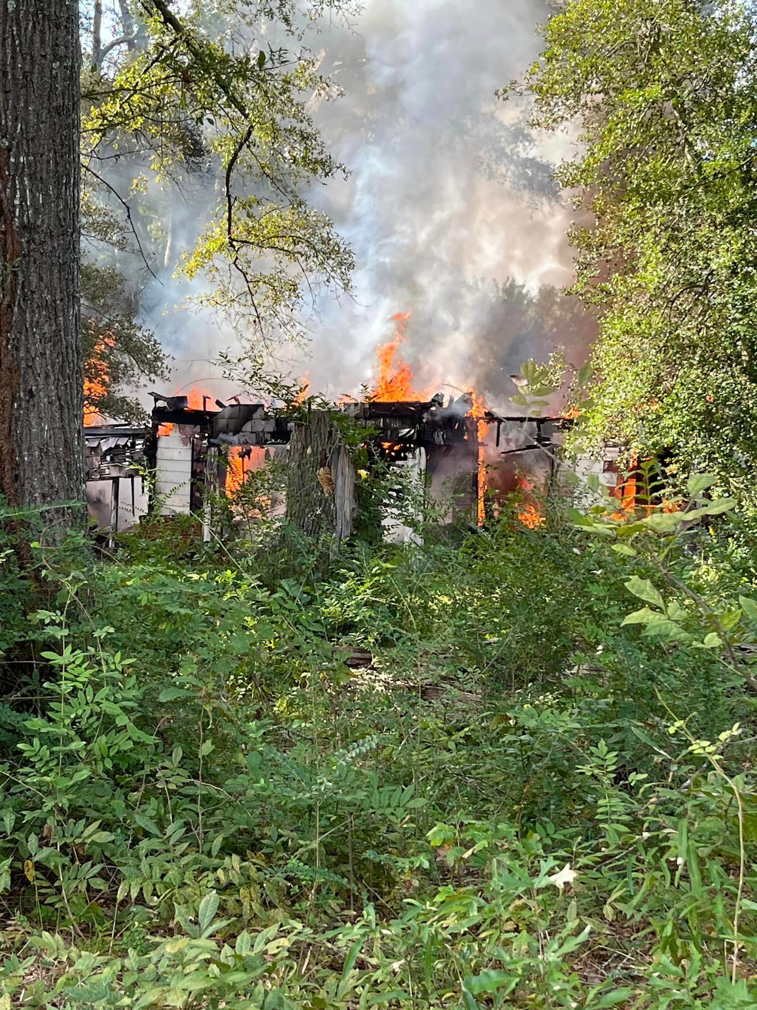 Vacant House Burns on Hwy 77 Sunday